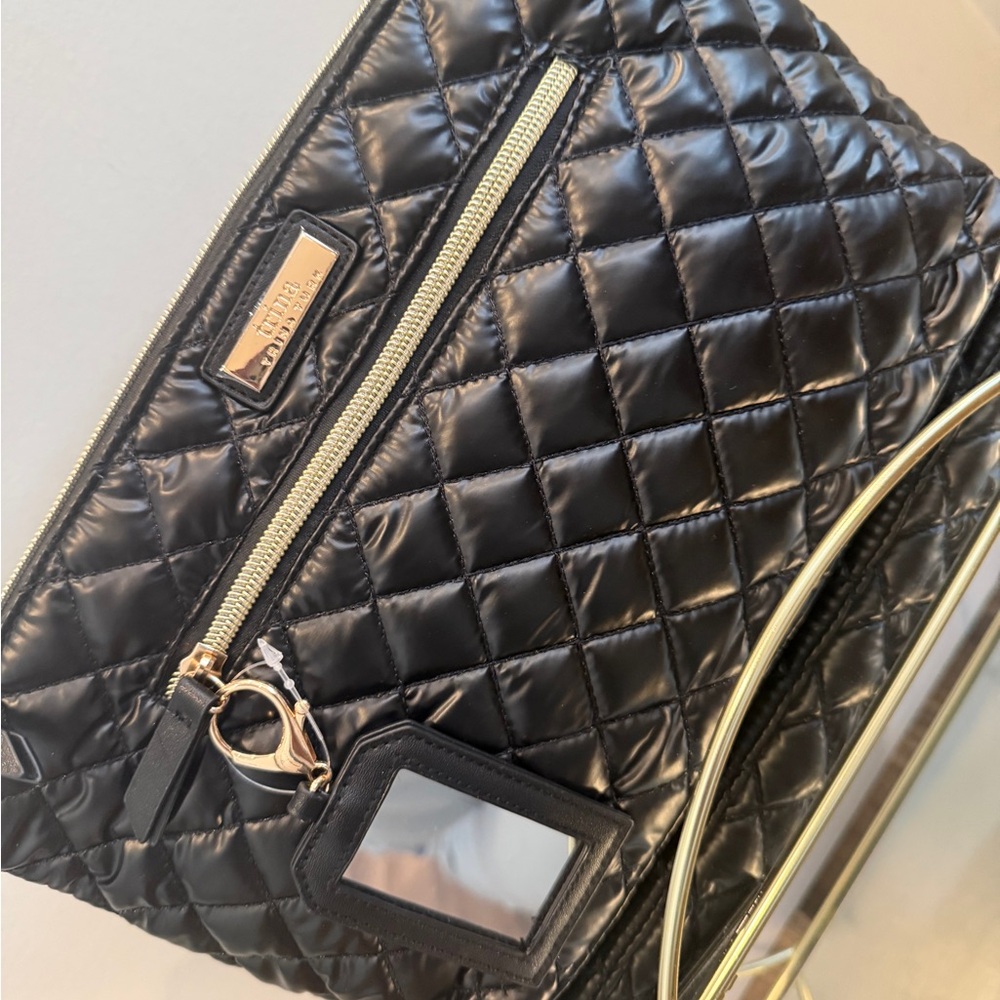 Quilted Black Bag